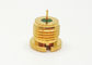 Gold Plated Kovar Hermetically Sealed SMP Male Thread-in/Bulkhead tyle RF Connector
