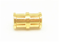 Brass RF Straight SMP Female to Female Connector with Length 14.4mm