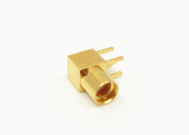 Crimp Bulkhead MMCX Right Angle Connector Micro Coax Connector Straight Type