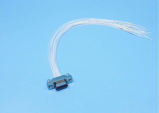 J30J Series Rectangular Connector 15pins Male Plug Outer Conductor With Nickel Plating Center Conductor With Gold Plating Used For Communication, Radar