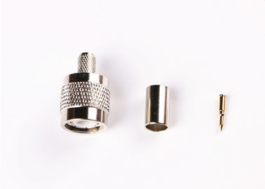 Straight Male Plug TNC RF Connector 500 Cycles Durability With Nickel Plated