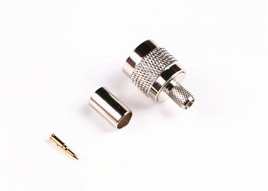 Straight Male Plug TNC RF Connector 500 Cycles Durability With Nickel Plated