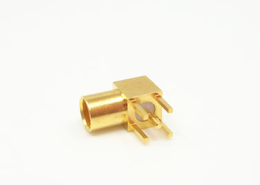 Crimp Bulkhead MMCX Right Angle Connector Micro Coax Connector Straight Type