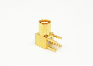 Crimp Bulkhead MMCX Right Angle Connector Micro Coax Connector Straight Type