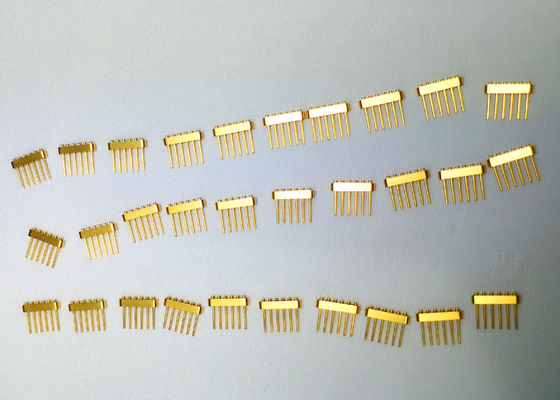 6-pin 1.27um Gold Plated Nail Head Glass To Metal Kovar Headers ELT-JMC6