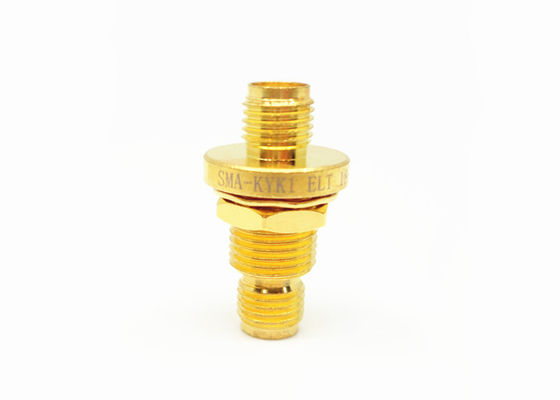 Bulkhead Mount Hermetic Seal SMA Female to SMA Female Adapter