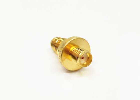 Bulkhead Mount Hermetic Seal SMA Female to SMA Female Adapter