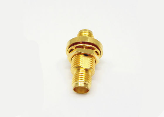 Bulkhead Mount Hermetic Seal SMA Female to SMA Female Adapter