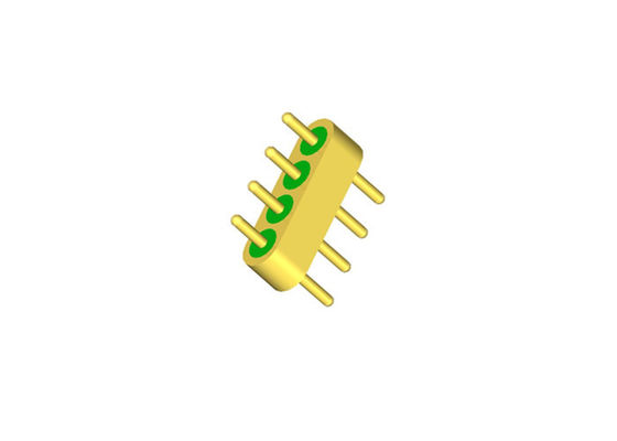 4 Pin Hermetically Sealed Connectors DC Multi Pin Header Connectors With Full Radius Tip