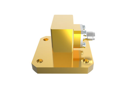 9.84GHz~15GHz WR75 থেকে SMA মহিলা ডান কোণ ওয়েভগাইড থেকে কোএক্স অ্যাডাপ্টার SMA/BJ120-KF6