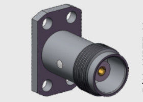 50 ওহম বাণিজ্যিক গ্রেড টিএনসি ফিমেল জ্যাক ৪ ছিদ্র ফ্ল্যাঞ্জ মাউন্ট সংযোগকারী