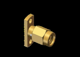 SSMA পুরুষ RF সংযোগকারী ২ ছিদ্র ফ্ল্যাঞ্জ মাউন্ট ১৮GHz ৫০Ω