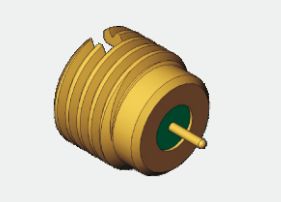 50Ω হারমেটিক্যালি সিলড SMPM পুরুষ বাল্কহেড RF কোএক্সিয়াল সংযোগকারী 0.3MHz-40GHz 170V