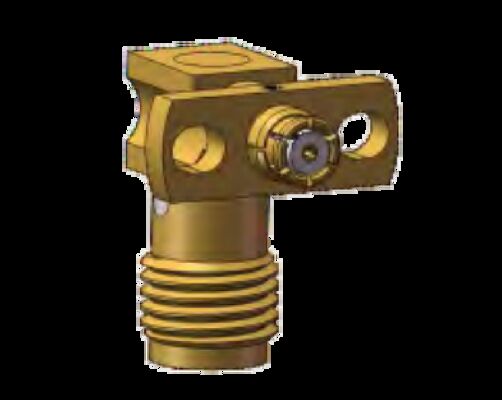 রাইট অ্যাঙ্গেল SMA ফিমেল থেকে SMP ফিমেল অ্যাডাপ্টার ফ্রিকোয়েন্সি রেঞ্জ ০.৩MHz থেকে ১৮GHz, মাইক্রোওয়েভ উপাদান ব্যবহার করে