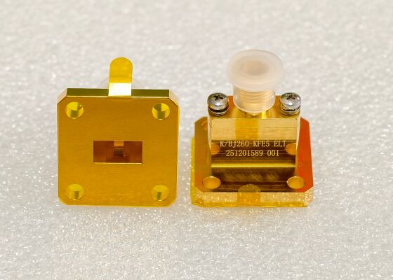 ওয়েভগাইড থেকে কোএক্সিয়াল অ্যাডাপ্টারের সাথে ওয়েভগাইড পোর্ট WR90,WR75,WR60,WR51,WR42,WR34,WR28,WR22,WR19,WR15,WR12,WR10,WRD750,WRD650,WRD500,WRD180 হিসাবে 6.5GHZ থেকে 145GHz পর্যন্ত