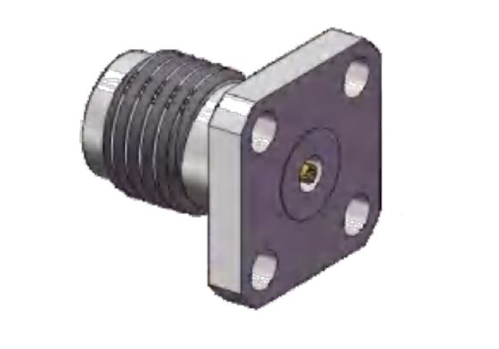 40GHz 2.92mm RF সংযোগকারী মহিলা জ্যাক 4 হোল ফ্ল্যাঞ্জ মাউন্ট পিন ব্যাস 0.3 মিমি গ্রহণ করুন