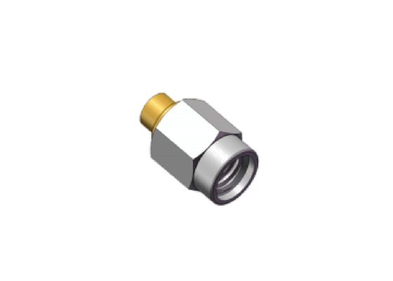 50Ω স্টেইনলেস স্টীল 18GHz SSMA পুরুষ মিনি SMA RF কোক্সিয়াল সংযোগকারী কেবল .086 কেবল, RG405 এর জন্য