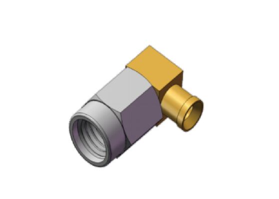 ৫০Ω রাইট অ্যাঙ্গেল ১৮GHz SSMA পুরুষ মিনি SMA RF কোএক্সিয়াল কানেক্টর কেবল .০৮৬ কেবলের জন্য ম্যাচিং, RG405