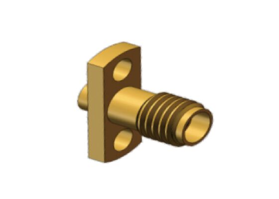 .086 কেবল, RG405 এর জন্য 50Ω 18GHz SSMA পুরুষ মিনি SMA ফ্ল্যাঞ্জ মাউন্ট RF কোক্সিয়াল সংযোগকারী কেবল
