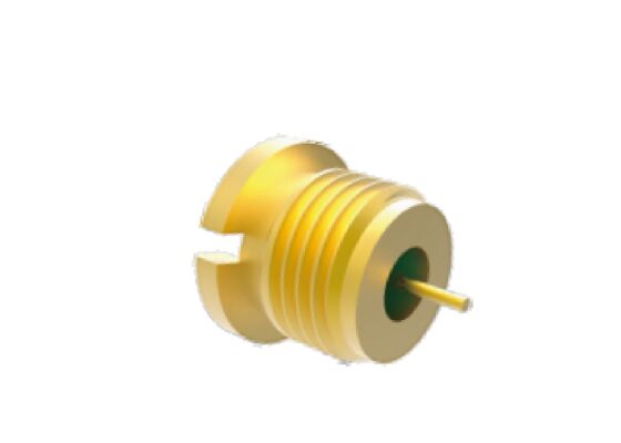 50Ω 40GHz হার্মেটিকলি সিলড এসএমপি পুরুষ প্লাগ বাল্কহ্যাড সংযোগকারী কম সন্নিবেশ ক্ষতি সহ এয়ারস্পেস আরএফ সংযোগকারী