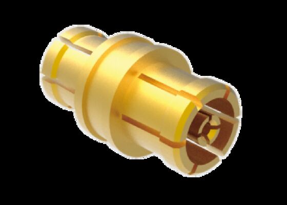 50Ω 40GHz SMPM জ্যাক থেকে জ্যাক অ্যাডাপ্টার অ্যারোস্পেস আরএফ সংযোগকারী কম সন্নিবেশ ক্ষতি সহ