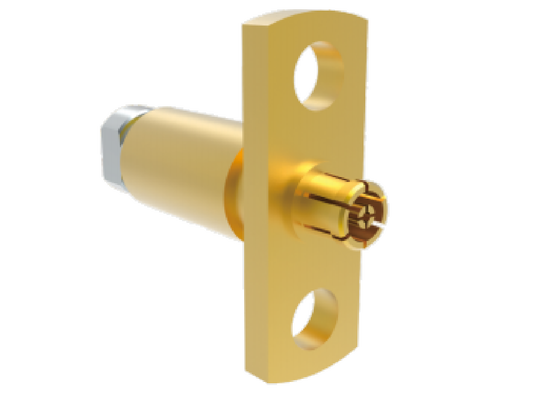 50Ω 50GHz SMPM ফিমেল ফ্ল্যাঞ্জ মাউন্ট অ্যারোস্পেস আরএফ কানেক্টর কম লস ​​কেবলের জন্য মিলন .086