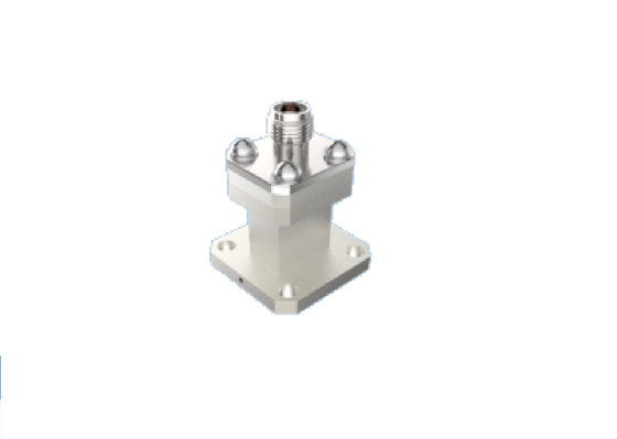 WR28 BJ320 এন্ড লঞ্চ ওয়েভগাইড থেকে 2.92mm K টাইপ কোক্সিয়াল অ্যাডাপ্টার 26.4GHz-38GHz কা ব্যান্ড অ্যারোস্পেস গ্রেড আরএফ ওয়েভগাইড কোক্স ট্রানজিশন কানেক্টর