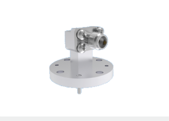 WR22 BJ400 ডান কোণ ওয়েভগাইড থেকে 2.4 মিমি কোএক্সিয়াল অ্যাডাপ্টার 4 গর্ত বৃত্তাকার ফ্ল্যাঞ্জ মাউন্ট 23.9GHz-50.1GHz কা ব্যান্ড এয়ারস্পেস ওয়েভগাইড উপাদান