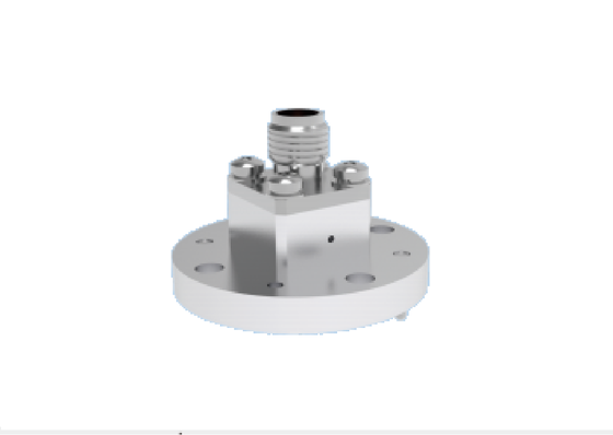 WR22 BJ400 শেষ লঞ্চ ওয়েভগাইড থেকে 2.4 মিমি কোএক্সিয়াল অ্যাডাপ্টার 4 গর্ত রাউন্ড ফ্ল্যাঞ্জ মাউন্ট 23.9GHz-50.1GHz কা ব্যান্ড এয়ারস্পেস ওয়েভগাইড উপাদান