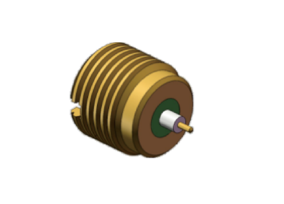 M5X0.5-6g স্ক্রু সহ 50 Ohm Kovar alloy Hermetic SMP RF সংযোগকারী পুরুষ বাল্কহেড স্মুথ বোর 40GHz