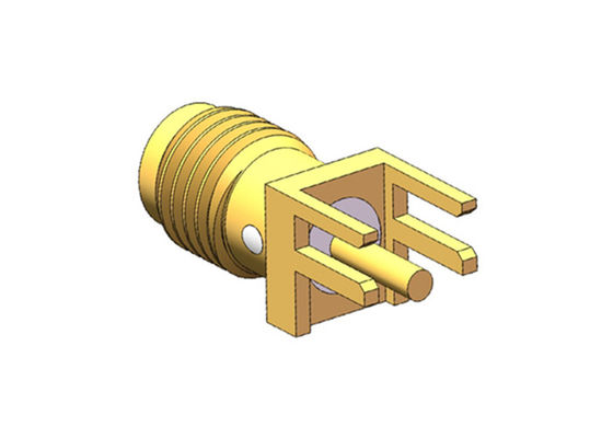 ডিসি থেকে 18GHz পিসিবি মাউন্ট এসএমএ আরএফ সংযোগকারী মহিলা জ্যাক সোল্ডার